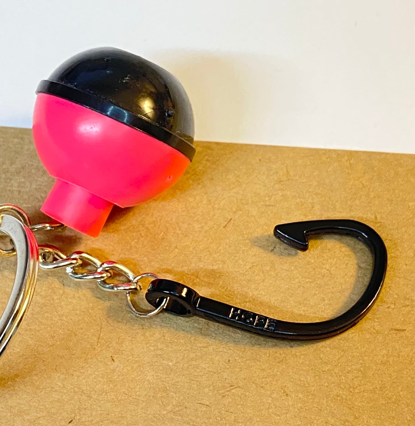 Fishing Bobber Hook Charm Keychain