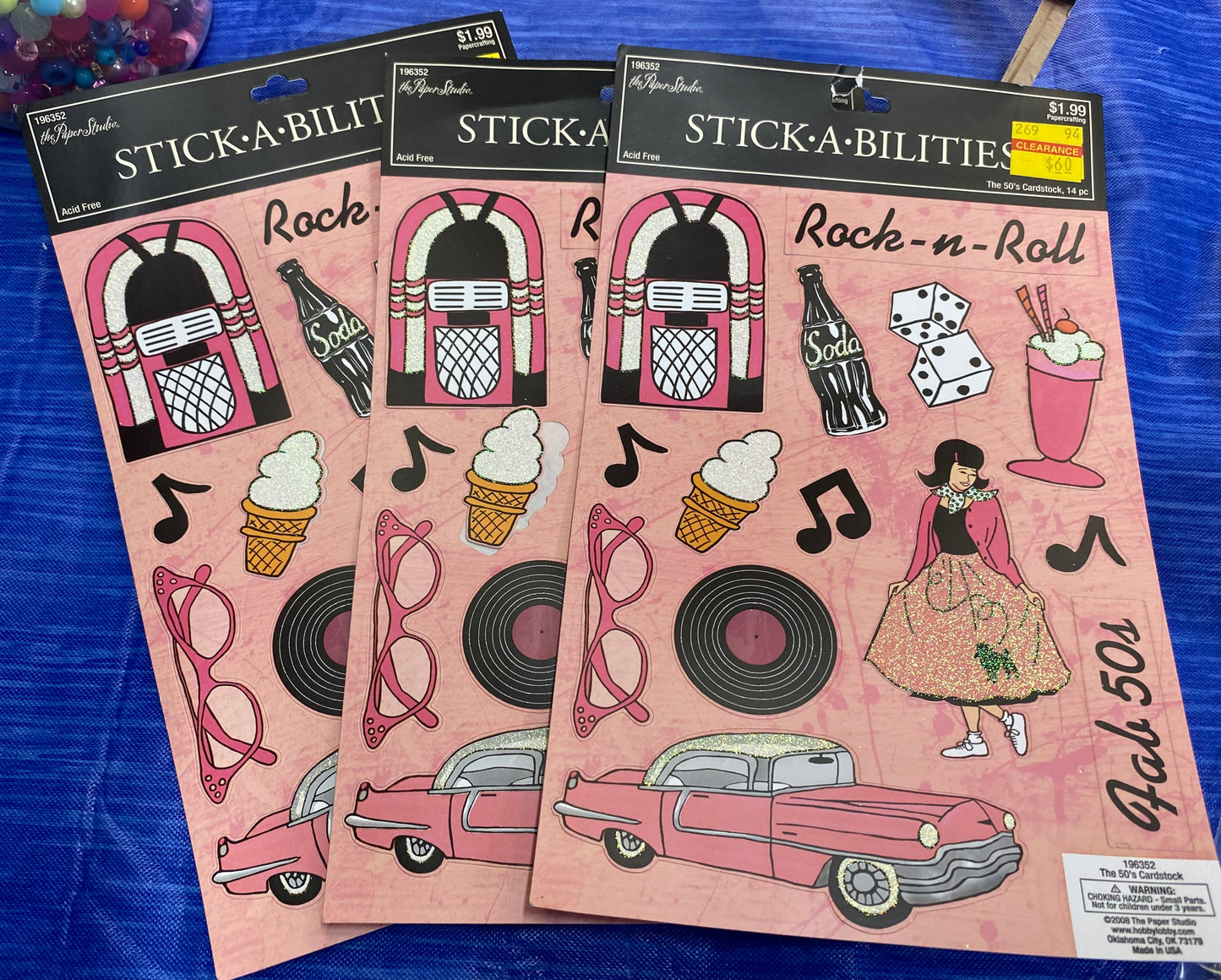 1950’s Rock n Roll Sticker Sheets