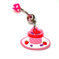 Strawberry Cake Belly Ring