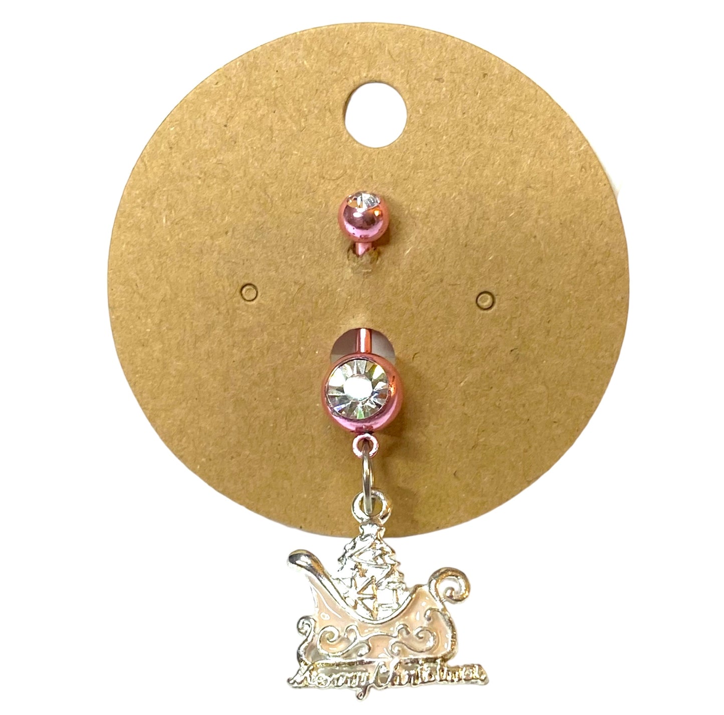 Sleigh Charm Belly Ring