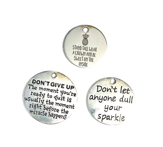 Quote Charms Set
