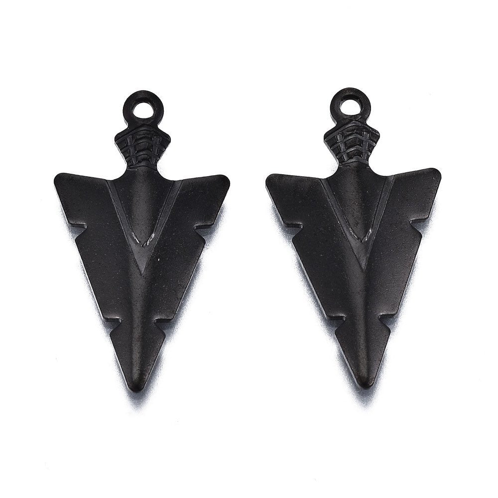 Stainless Steel Arrow Charms